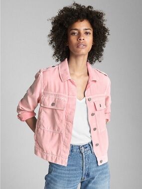 Gap tencel utility jacket xl new